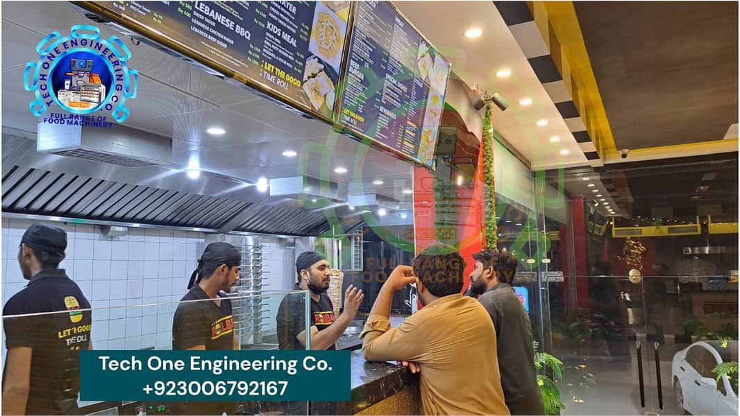 Commercial Kitchen/Bar B Q Setup/Kabab Machine/Fryer/Stainless Kitchen 3