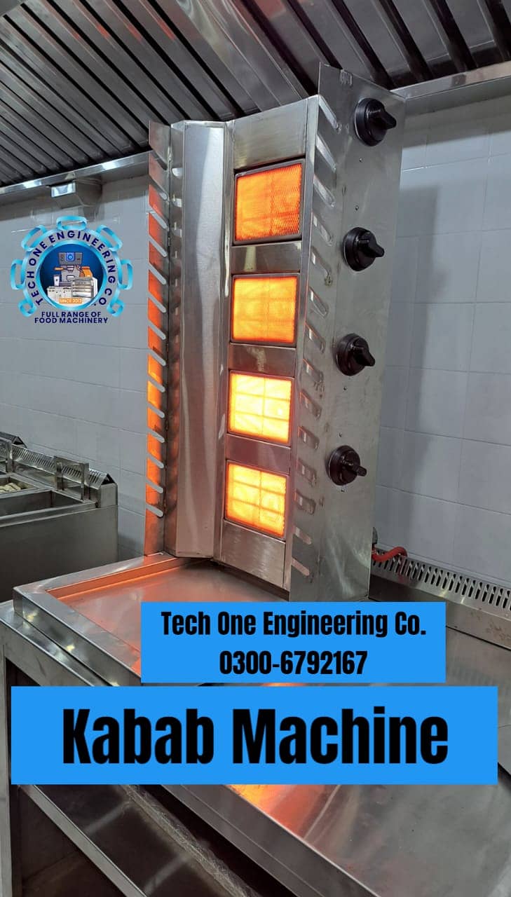 Commercial Kitchen/Bar B Q Setup/Kabab Machine/Fryer/Stainless Kitchen 13