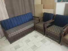 5 seater sofa Wood refurnished