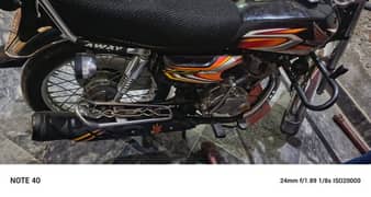 Honda cg 125 black colour