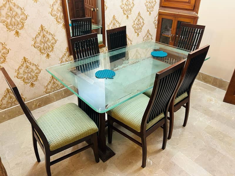Dining table with sheesham wood 1