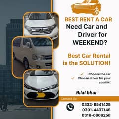 Rent a car/ Car rental/ Rent a car service to all Pakistan 24/7)