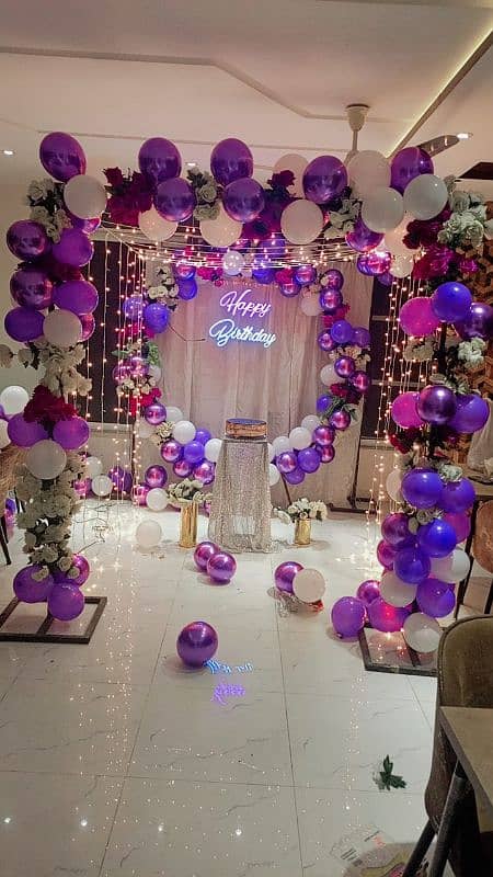 Flower Decor,  Birthday Decor,catering,stage, Sound System, Lights 0