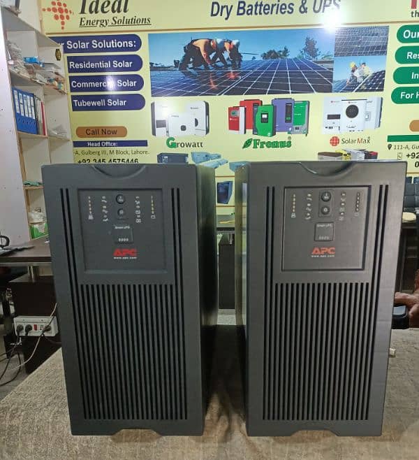 APC SMART UPS PURE SINE WAVE 6KVA/5KVA/3KVA/2KVA/1KVA/750VA 0