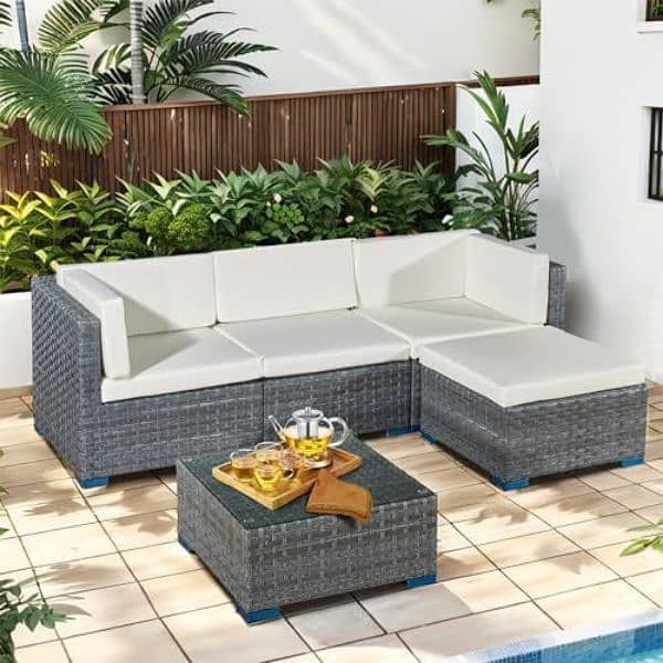 Iron sofa set/Iron Furniture/4 seater/Upvc Gerden Chairs/Roop Set 5