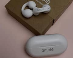 New white stylish earbuds