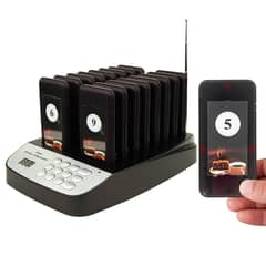 Pager Wireless Calling System New16-Set Queue Paging Walkie talkie QMS