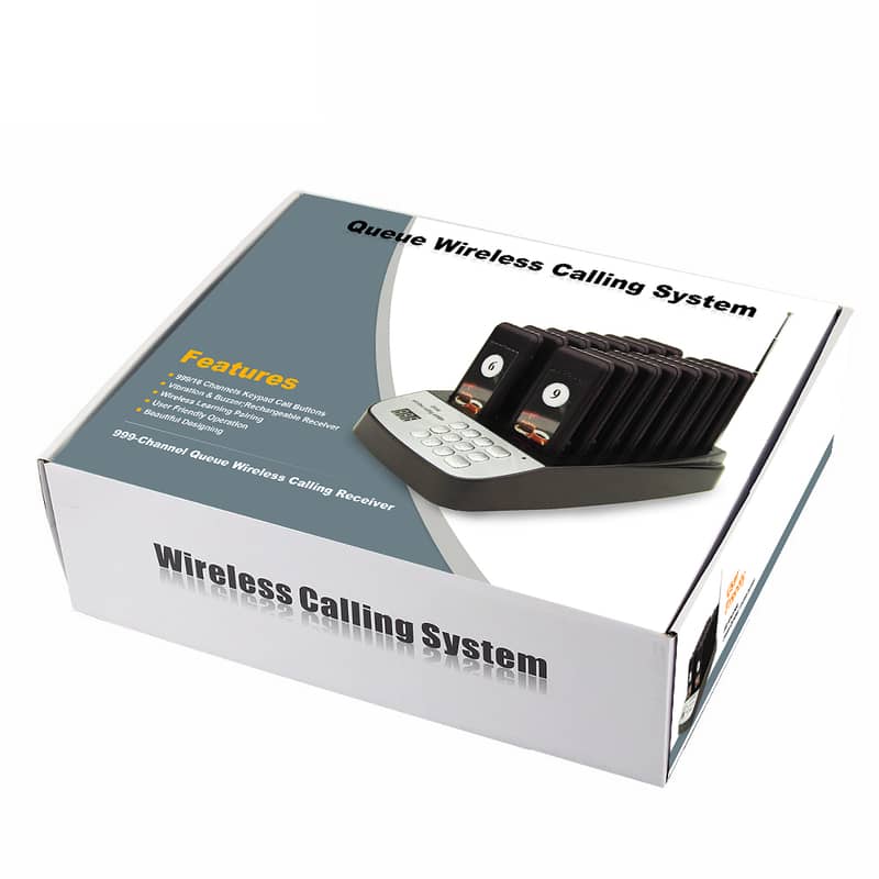Pager Wireless Calling System New16-Set Queue Paging Walkie talkie QMS 3