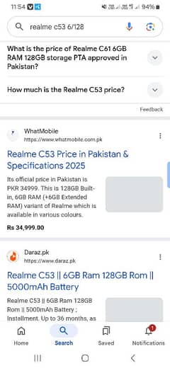 realme c53 6gb ram 128 WhatsApp number 03239314619