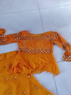 beautiful yellow color lehnga with Kurti dupta only msg nooo call