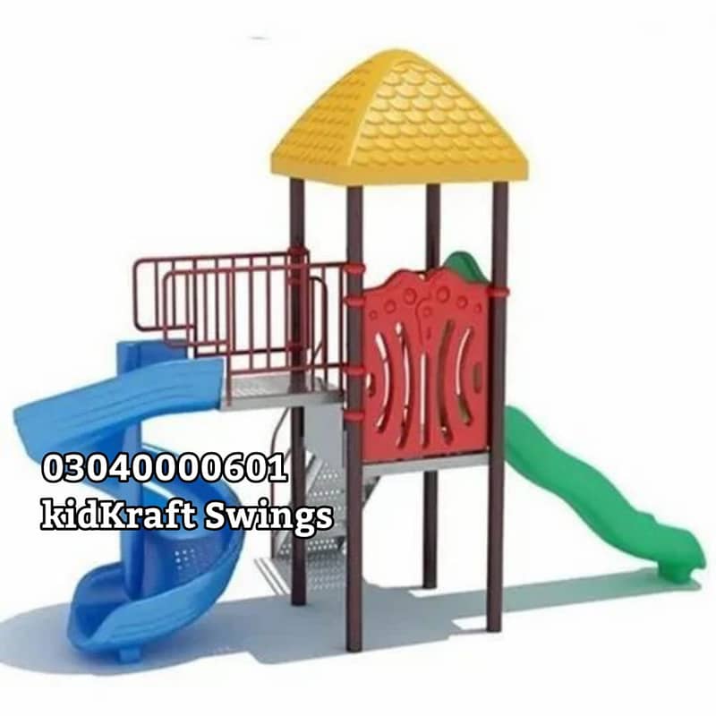 Slide, Swings, Kids rides, jhula, Spring rider, jungle gym, indoor set 2