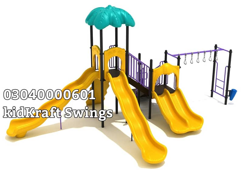 Slide, Swings, Kids rides, jhula, Spring rider, jungle gym, indoor set 5