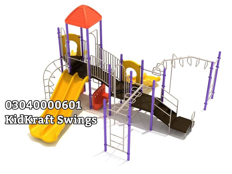 Slide, Swings, Kids rides, jhula, Spring rider, jungle gym, indoor set 6