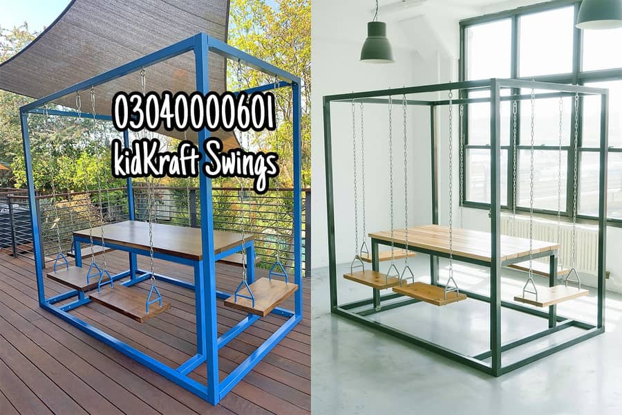 Slide, Swings, Kids rides, jhula, Spring rider, jungle gym, indoor set 7
