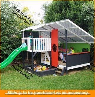 Monkey bar, Climber, rope ladder, swings, slides, seesaw, kids rides 2