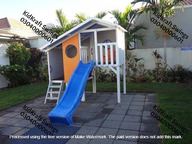 Monkey bar, Climber, rope ladder, swings, slides, seesaw, kids rides 4