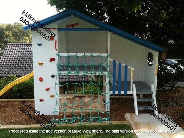 Monkey bar, Climber, rope ladder, swings, slides, seesaw, kids rides 9