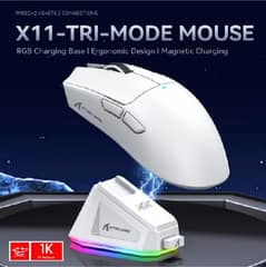 New Attack Shark X11 Wireless Gaming Mouse – White