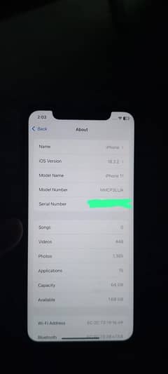 IPHONE 11 Jv Non 64 Gb BH 87