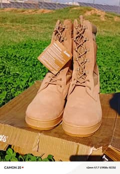 Service  Branded Brown Long boot For Police Army