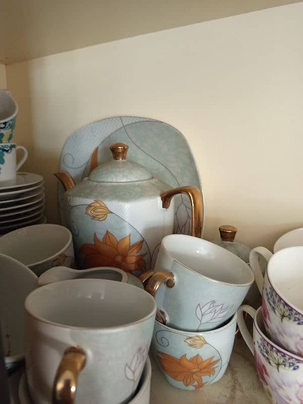 golden lining Tea set 21 pcs complete set 3