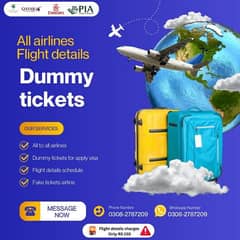 Dummy tickets all airlines