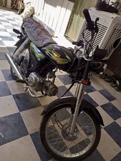 Classic Motorcycle 70cc Black Color