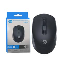 Hp S5000 Bluetooth And Wireless 2.4ghz Mouse