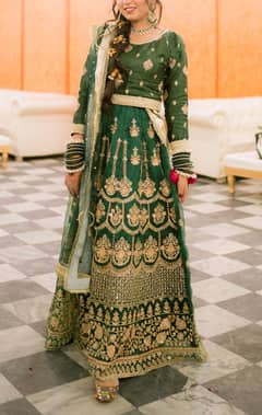 Bridal mehndi lehnga