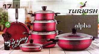 Turkish non stick set 17psc