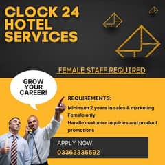 *Urgent Hiring: Female Staff Required*