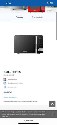 microwave with grill