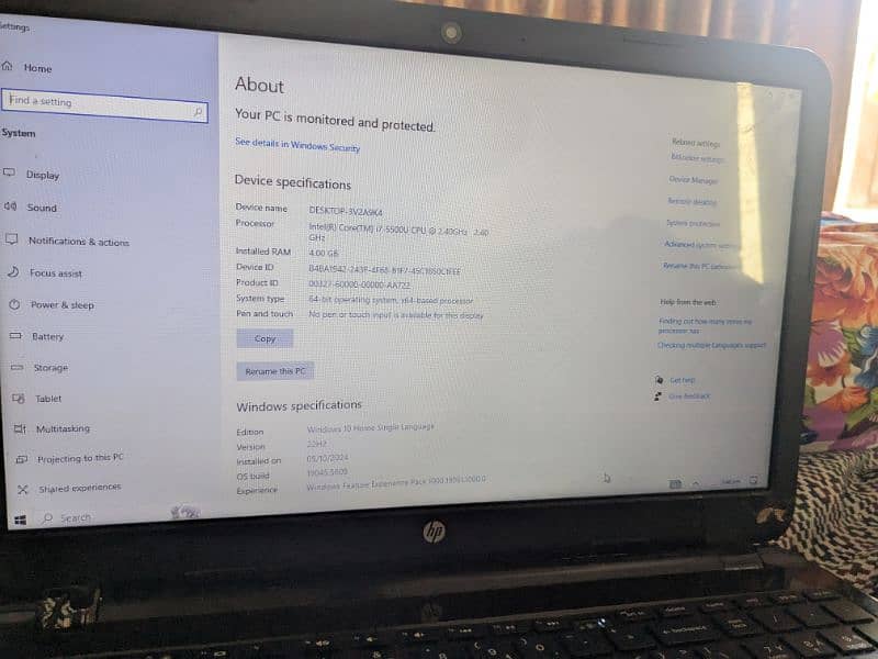 HP Core i7 5th generation 8