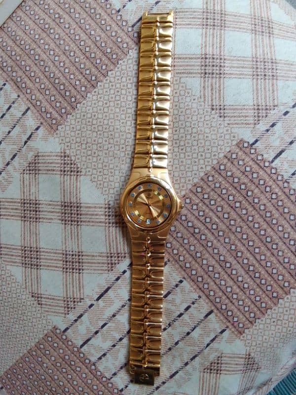 SWISTAR GOLD PLATED WATCH 2