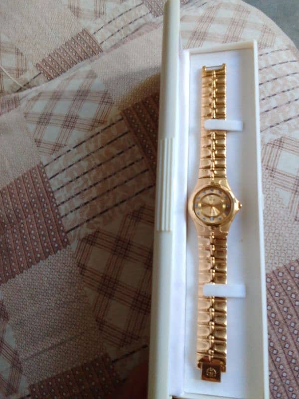 SWISTAR GOLD PLATED WATCH 3