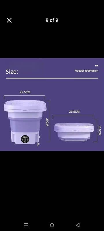 Portable 6.5L Foldable Washing Machin 8