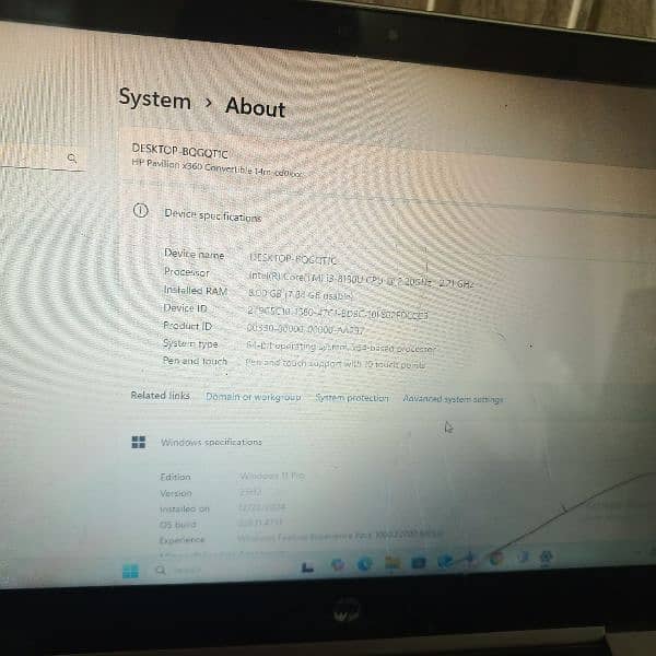 hp Pavillion x360 book 7
