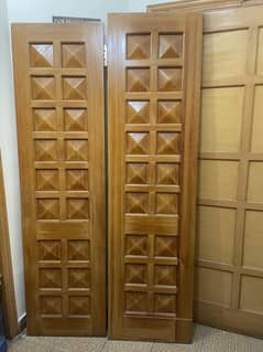 Premium Solid Deodar (Dyaar) Wood Door – Excellent Condition | 4x7 ft