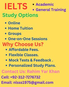 IELTS (Academic & General Training) in Rahim Yar Khan