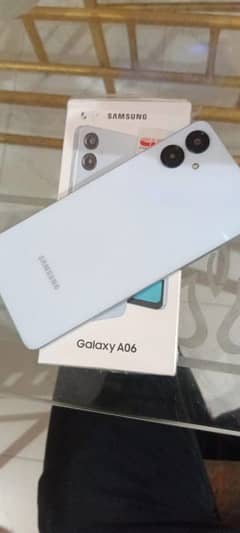 samsung galaxy A06 light blue colour