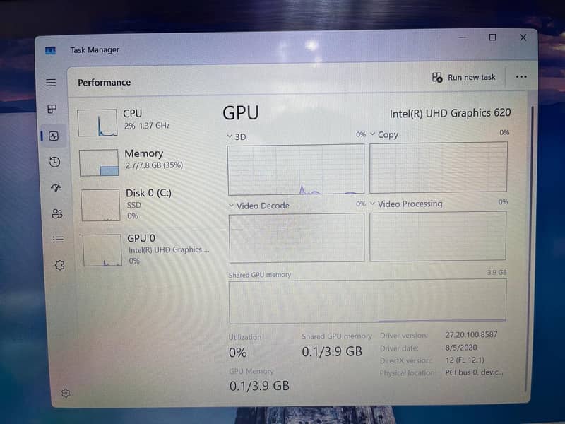 Lenovo Thinkpad T490s i5 8th Gen  (0322-8832611) 11