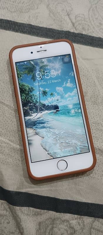 I phone S6S 64 GB With Case Genuine Battery Replace 0