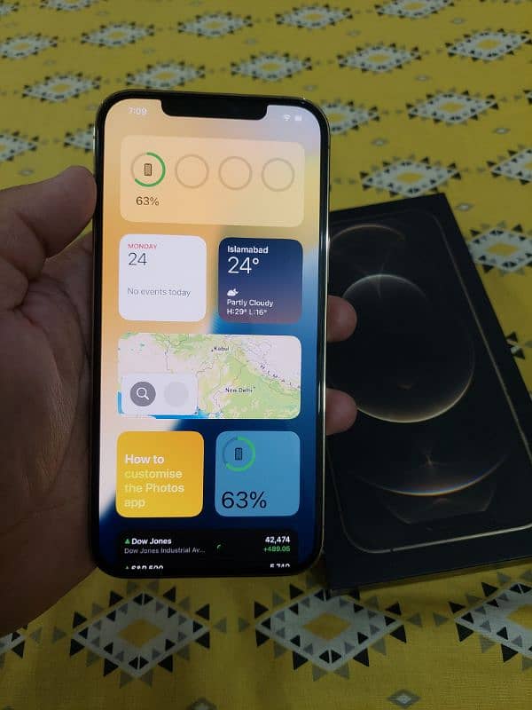 IPhone 12 Pro max PTA Approved Original with Box 8