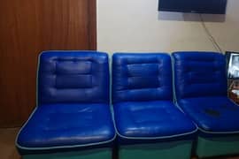 3 office sofas available urgent sale