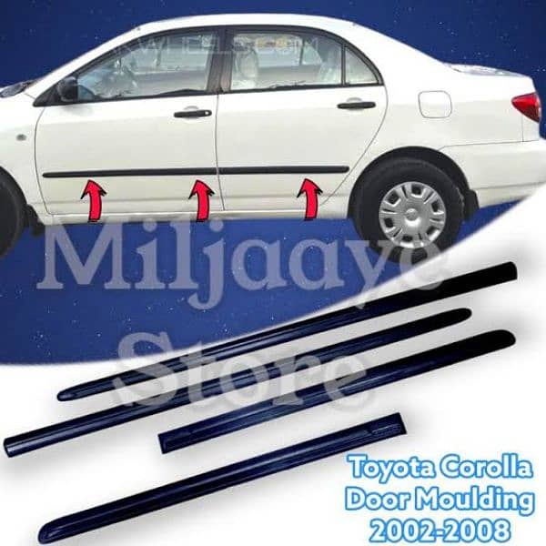 Toyota Corolla 100% Japani Genuine Doors Moulding Strips (Door Pati) 0