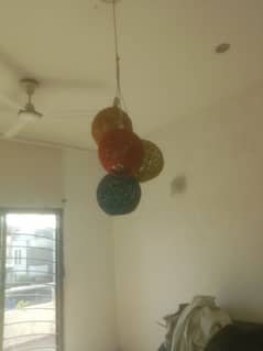 sealing hanging.  colours lamps