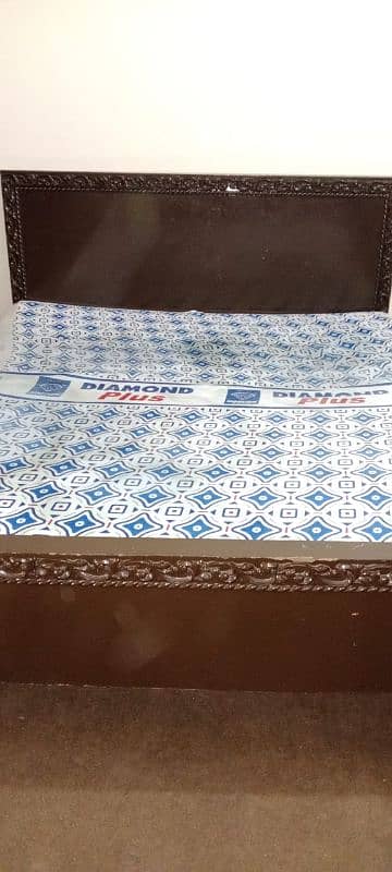 Double bed, Diamond double foam, and Mirror Table for sale 0