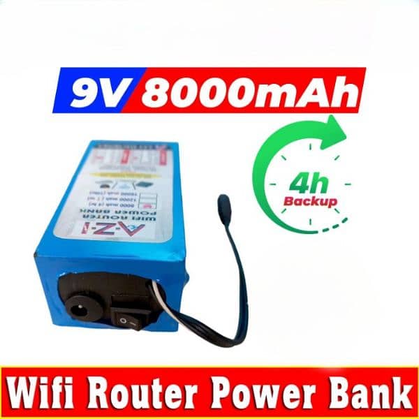 Wifi Router Power Bank 9v 8000mah Any Wifi Router Power Bank Ups Fiber 0