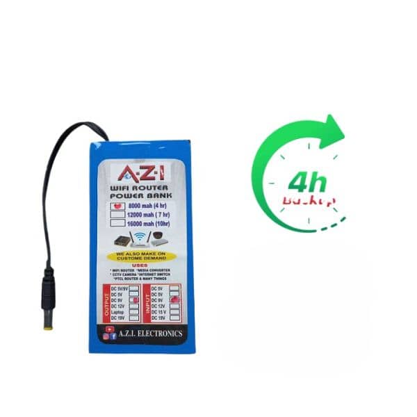 Wifi Router Power Bank 9v 8000mah Any Wifi Router Power Bank Ups Fiber 3