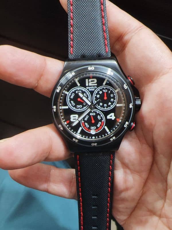 Swatch V8, swiss quartz chronograph watch 1